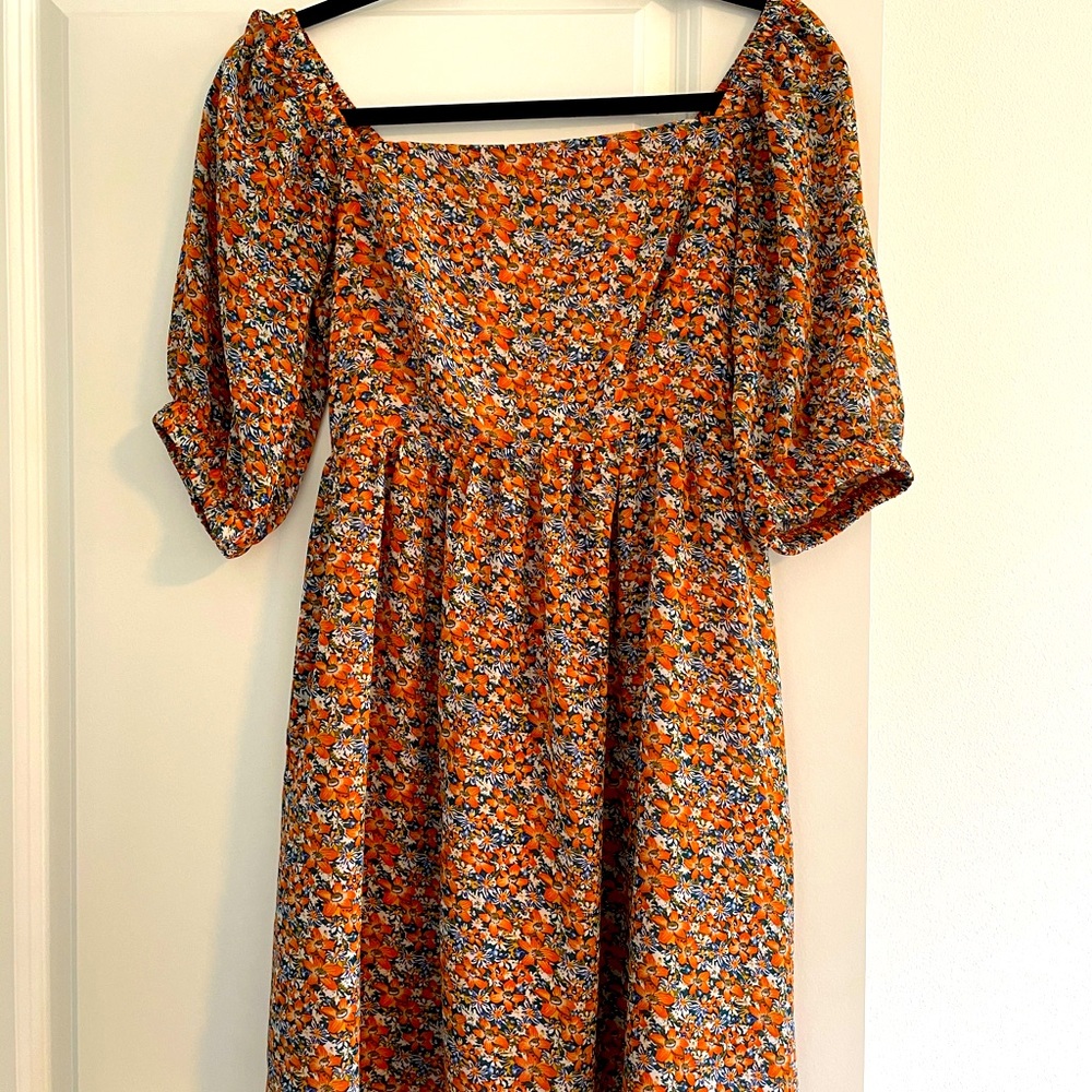 Code X Mode Floral Chiffon Dress XS